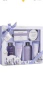 BODY & EARTH Bath Gift Set - Luxurious 6 Pcs Gifts for Women, Lavender Scent