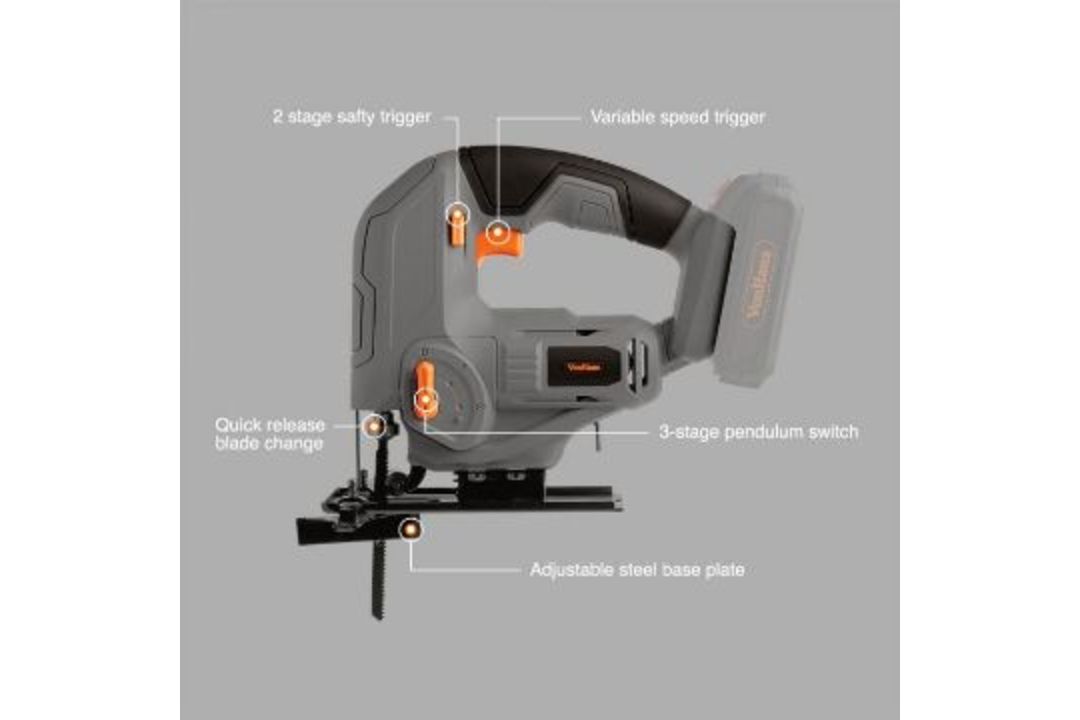 E-Series 18V Cordless Jigsaw - Body Only - Image 4 of 4