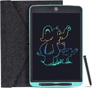 LCD Writing Tablet, 12 Inch LCD Coloring Drawing Tablet Doodle Board for Kids Learning Toys, Pink