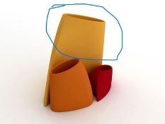 Tao L Flowerpot glass plastic material Yellow H 90 cm - MyYour. RRP £300