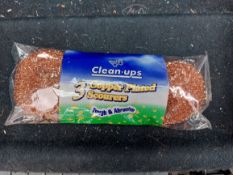 Packs of 3 Scourers. 6 Packs