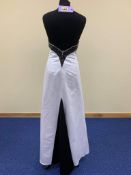 Milano Formals B8605 Black and White Size Large