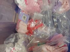 Box of Children's Pink and White Hair Accessories
