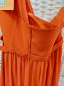 Alfred Angelo Designer Dress In Burnt Orange. Size 24. Chiffon
