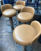 4 Heavy Duty Swivel Bar Stools