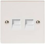 10 x 2 Gang Master Telphone Sockets