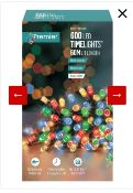 600 LED TimeLights 60m Multi Colour