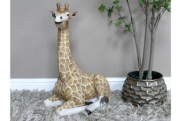 Large Sitting Giraffe Ornament