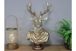 Golden Deer Bust