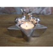 Set of 2 Stag T-Light Holders