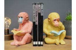 Monkey Bookends