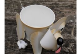 Metal Labrador Planter with Wobbly Head