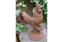 Rusty Cast Iron Cockerel