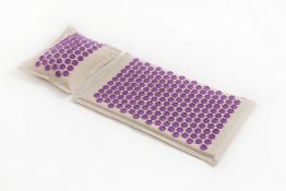 5 x Acupressure Mat & Pillow Set/Acupuncture Mat Spike Yoga Mat - Purple