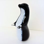 Signed Wedgwood Glass Otter Figurine Circa 1970's