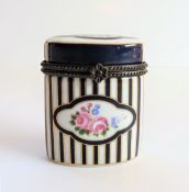 Vintage Hand Painted Porcelain Trinket Box