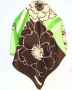 Vintage Christian Dior Silk Scarf 75cm Square c. 1970's