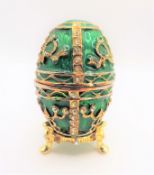 Faberge Style Egg Trinket Box