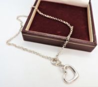 Sterling Silver Heart Charm Bracelet