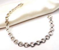 Sterling Silver White Topaz Gemstone Bracelet with Gift Box
