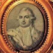 Antique Luigi Schiavonetti Engraved Portrait Louis XVIII King of France