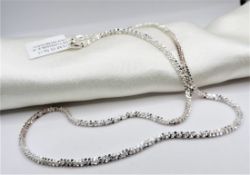 18 inch Sterling Silver Necklace New with Gift Pouch
