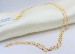 18k Gold Sterling Silver Necklace New with Gift Pouch