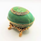 Faberge Style Egg Trinket Box