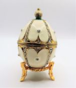 Faberge Style Egg Trinket Box
