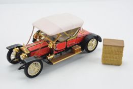 Franklin Mint 1910 Rolls-Royce Silver Ghost Balloon Roadster Diecast Model Car Scale 1:24