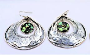 Vintage Charmian Harris Jewellery Silver Crocodile Earrings