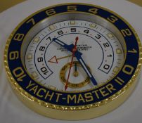 34 cm Golden body Blue Bezal White Dial clock