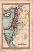 Kingdom of David & Solomon Antique Victorian Biblical William IV Map.