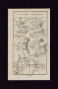 Clonmel to Thurles, Nenagh & Birr Mounted Antique 1777 George III Map.