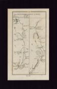 Road From Ballinrobe to Sligo by Ball Mounted Antique 1777 George III Map.