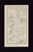 Headford to Tuam Castlebar to Galway Mounted Antique 1777 George III Map.