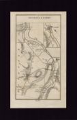 Sligo to Londonderry Strabane Mounted Antique 1777 George III Map.