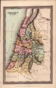The General Tribes Antique Detailed Biblical William IV Map.