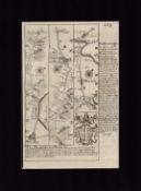 The Deanary Of Durham Britannia Depicta 1730 Mounted Antique Map