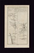 Dublin to Mitchelstown Cork Mounted Antique 1777 George III Map.