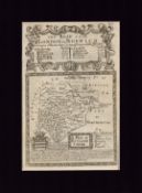 The Road From London To Norwich Britannia Depicta 1730 Mounted Map.