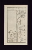 Road from Cork to Tralee & to Killarney 2 Mounted Antique 1777 George III Map.