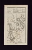 Road from Cork to Tralee & to Killarney Mounted Antique 1777 George III Map.