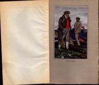 “The Squireen” Antique 109 Years Old Jack B Yeats Colour Illustrated Book Plate.
