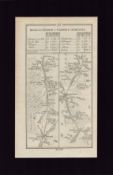 Dublin to Galway by Athlone Mounted Antique 1777 George III Map.