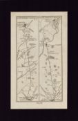 The Road From Dundalk to Carrickmacross Mounted Antique 1777 George III Map.