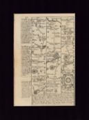 The Arms Of Banbury Oxfordshire Antique George II 1730 Mounted Map.