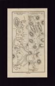 Killybeggs to Dunfanaghy Mounted Antique 1777 George III Map.