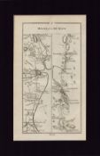 Drogheda Dundalk Newry Mounted Antique 1777 George III Map.