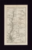 Dublin to Trim Leixlip Maynooth Mounted Antique 1777 George III Map.